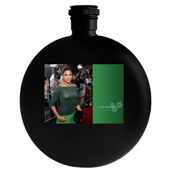 Eva Mendes Round Flask