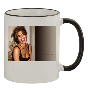 Eva Mendes 11oz Colored Rim & Handle Mug