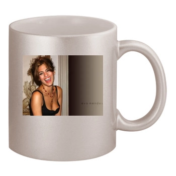 Eva Mendes 11oz Metallic Silver Mug