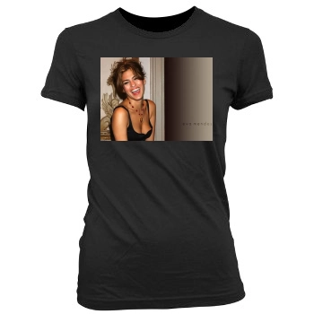 Eva Mendes Women's Junior Cut Crewneck T-Shirt