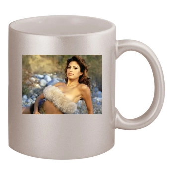 Eva Mendes 11oz Metallic Silver Mug