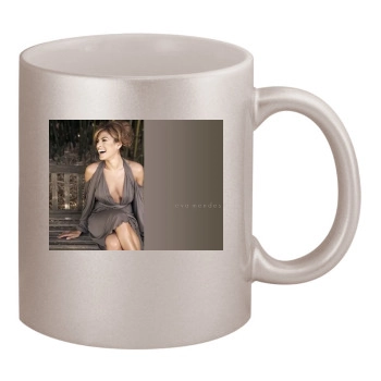 Eva Mendes 11oz Metallic Silver Mug