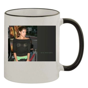 Eva Mendes 11oz Colored Rim & Handle Mug