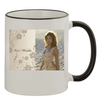 Eva Mendes 11oz Colored Rim & Handle Mug