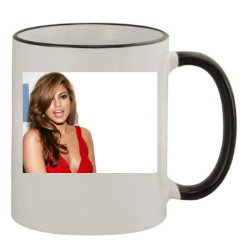 Eva Mendes 11oz Colored Rim & Handle Mug