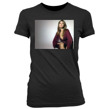 Eva Mendes Women's Junior Cut Crewneck T-Shirt