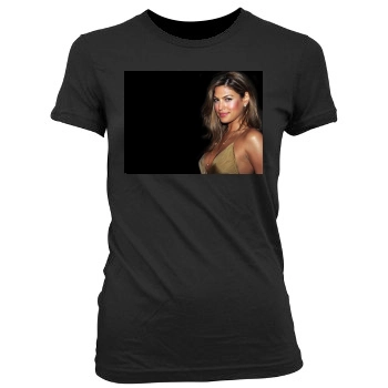 Eva Mendes Women's Junior Cut Crewneck T-Shirt