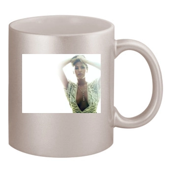 Eva Mendes 11oz Metallic Silver Mug