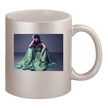 Eva Mendes 11oz Metallic Silver Mug