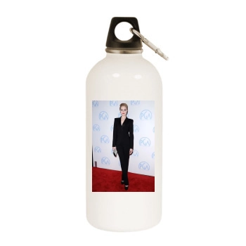 Evan Rachel Wood White Water Bottle With Carabiner