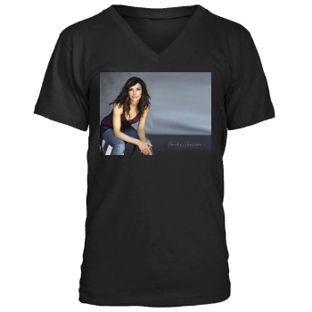 Famke Janssen Men's V-Neck T-Shirt