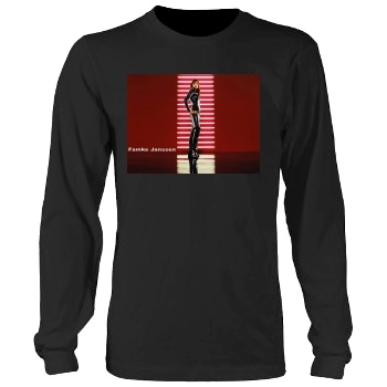 Famke Janssen Men's Heavy Long Sleeve TShirt