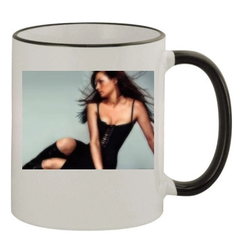 Famke Janssen 11oz Colored Rim & Handle Mug