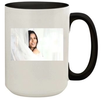 Freida Pinto 15oz Colored Inner & Handle Mug