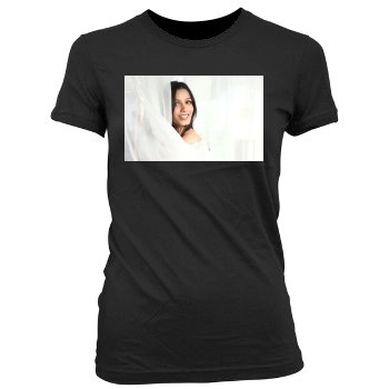 Freida Pinto Women's Junior Cut Crewneck T-Shirt