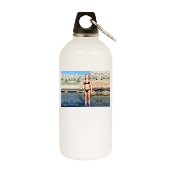 Geri Halliwell White Water Bottle With Carabiner