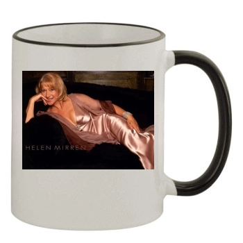 Helen Mirren 11oz Colored Rim & Handle Mug