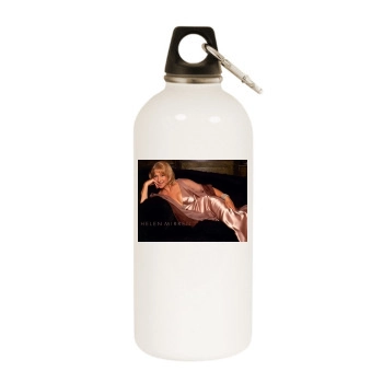 Helen Mirren White Water Bottle With Carabiner