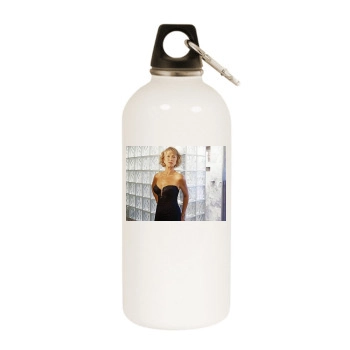 Helen Mirren White Water Bottle With Carabiner