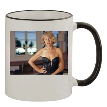 Helen Mirren 11oz Colored Rim & Handle Mug