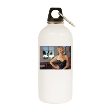 Helen Mirren White Water Bottle With Carabiner