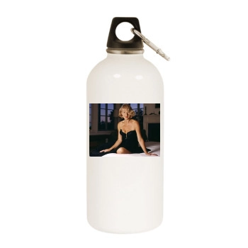 Helen Mirren White Water Bottle With Carabiner