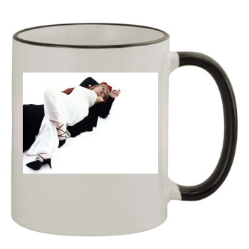 Helen Mirren 11oz Colored Rim & Handle Mug