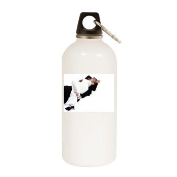 Helen Mirren White Water Bottle With Carabiner