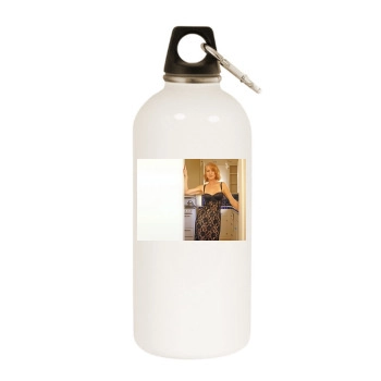 Helen Mirren White Water Bottle With Carabiner