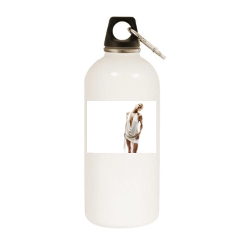 Jaime Pressly White Water Bottle With Carabiner