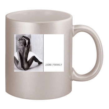 Jaime Pressly 11oz Metallic Silver Mug