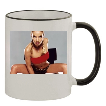 Jaime Pressly 11oz Colored Rim & Handle Mug