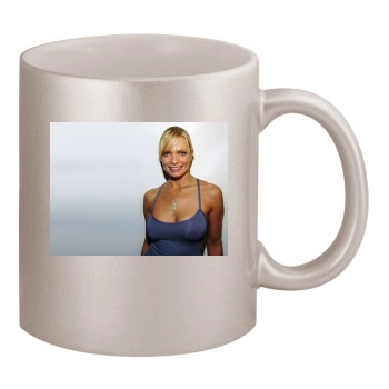 Jaime Pressly 11oz Metallic Silver Mug