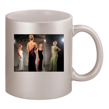 Jaime Pressly 11oz Metallic Silver Mug