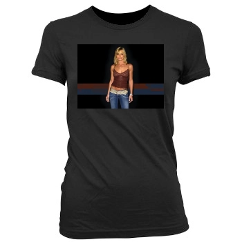 Jaime Pressly Women's Junior Cut Crewneck T-Shirt