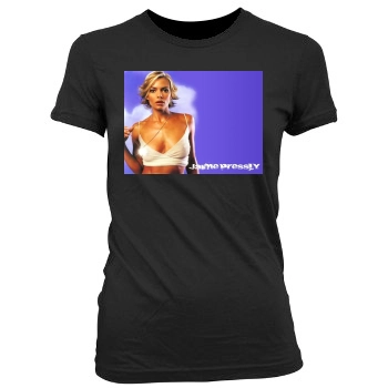 Jaime Pressly Women's Junior Cut Crewneck T-Shirt