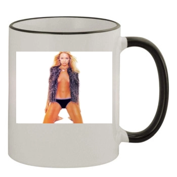 Jaime Pressly 11oz Colored Rim & Handle Mug