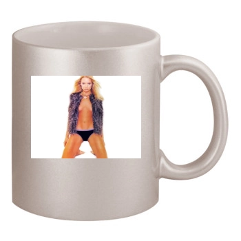 Jaime Pressly 11oz Metallic Silver Mug