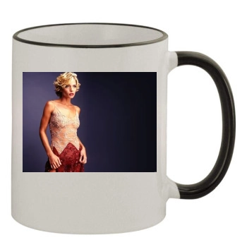 Jaime Pressly 11oz Colored Rim & Handle Mug