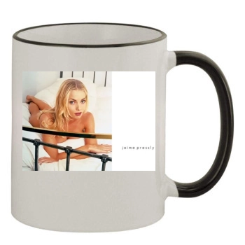 Jaime Pressly 11oz Colored Rim & Handle Mug