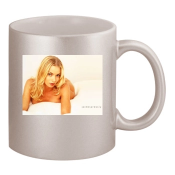 Jaime Pressly 11oz Metallic Silver Mug