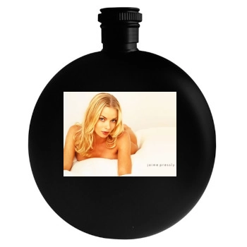 Jaime Pressly Round Flask