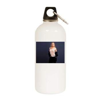 Jaime Pressly White Water Bottle With Carabiner