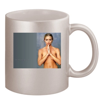 Jaime Pressly 11oz Metallic Silver Mug