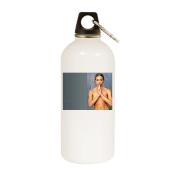 Jaime Pressly White Water Bottle With Carabiner