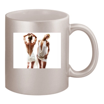 Jaime Pressly 11oz Metallic Silver Mug