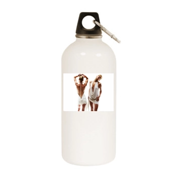 Jaime Pressly White Water Bottle With Carabiner