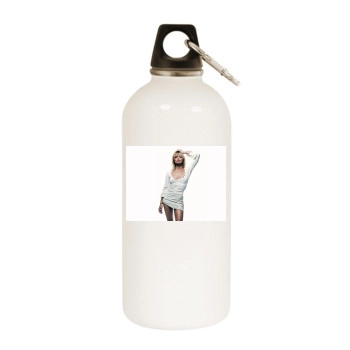 Jaime Pressly White Water Bottle With Carabiner