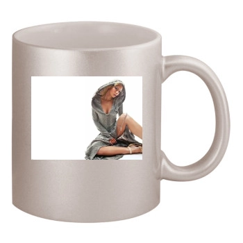 Jaime Pressly 11oz Metallic Silver Mug