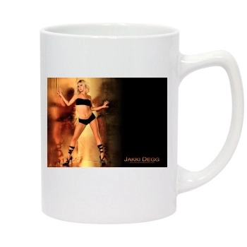 Jakki Degg 14oz White Statesman Mug